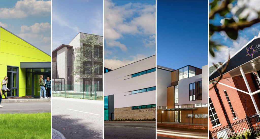 all campus frontage collage