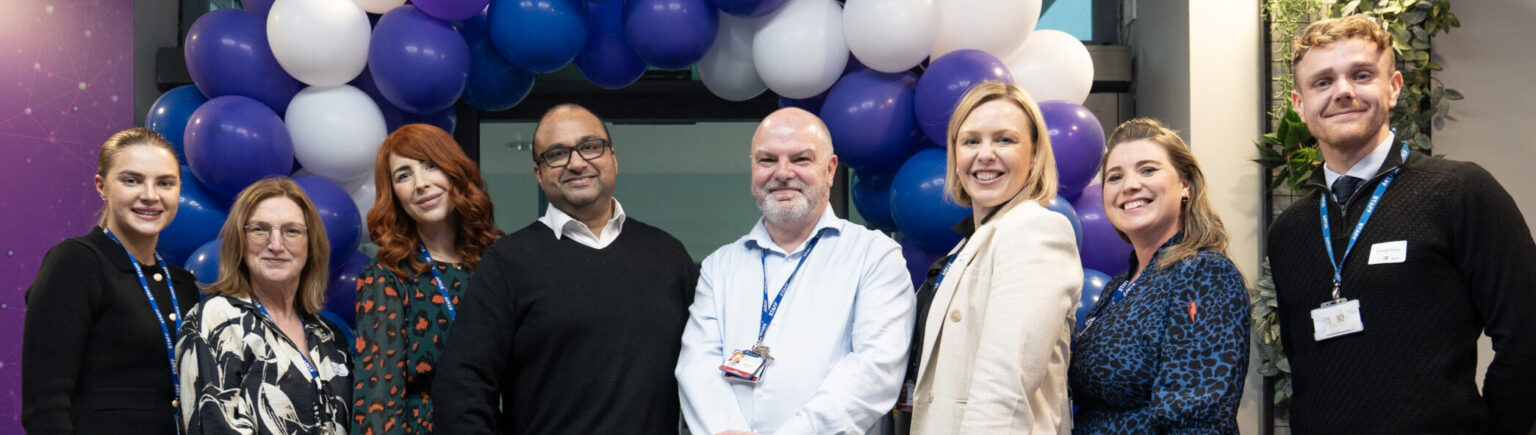 Trafford staff members at Trafford HUB launch