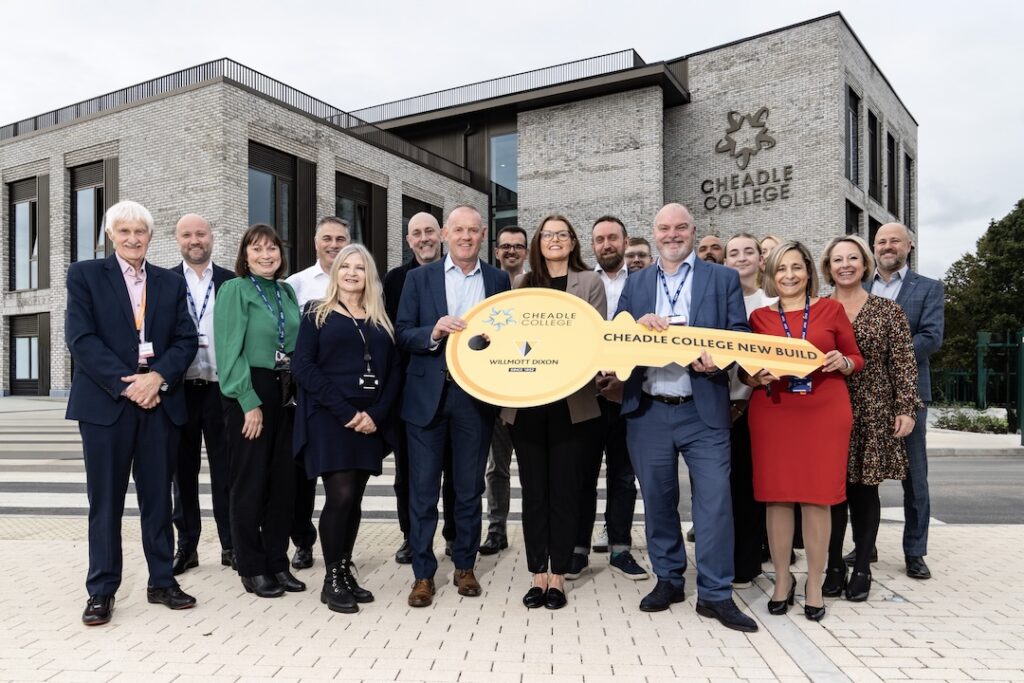 Group shot of key stakeholders during the official Cheadle College launch